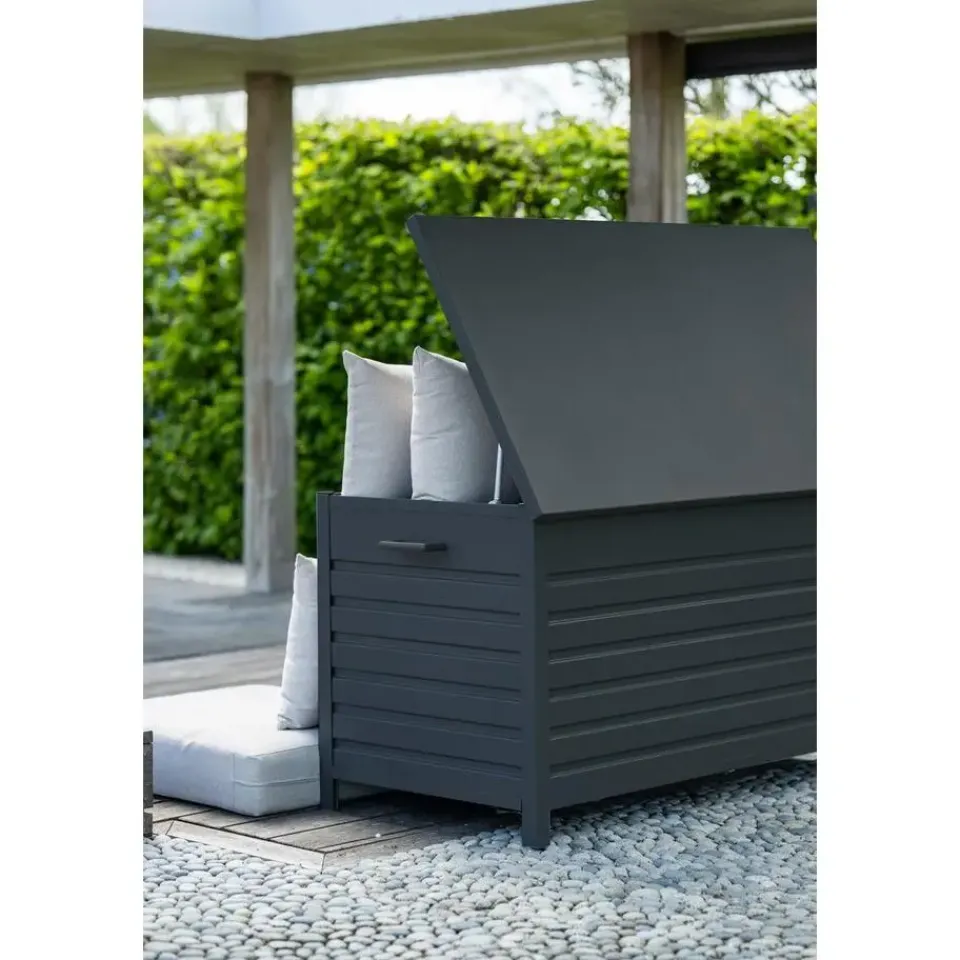 Garden Impressions Cambridge kussenbox - aluminium - 155x97xH82,5 cm - carbon black Online