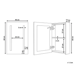 Beliani CAMERON - Badkamermeubel - Zwart - Multiplex Clearance