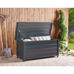 Leen Bakker CAMPALTO - Kussenbox - Donkergrijs - 113 x 50 cm - Aluminium Discount