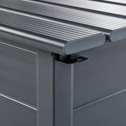 Leen Bakker CAMPALTO - Kussenbox - Donkergrijs - 113 x 50 cm - Aluminium Discount