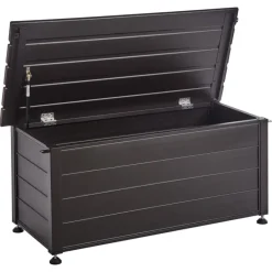 Leen Bakker CAMPALTO - Kussenbox - Donkerbruin - 113 x 50 cm - Aluminium Sale