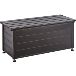 Leen Bakker CAMPALTO - Kussenbox - Donkerbruin - 113 x 50 cm - Aluminium Sale