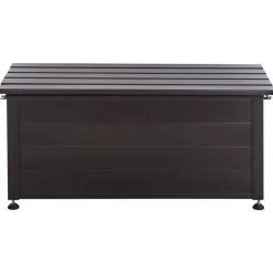 Leen Bakker CAMPALTO - Kussenbox - Donkerbruin - 113 x 50 cm - Aluminium Sale