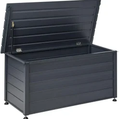 Leen Bakker CAMPALTO - Kussenbox - Donkergrijs - 123 x 60 cm - Aluminium Hot