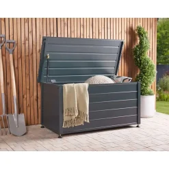 Leen Bakker CAMPALTO - Kussenbox - Donkergrijs - 123 x 60 cm - Aluminium Hot