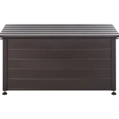 Leen Bakker CAMPALTO - Kussenbox - Donkerbruin - 123 x 60 cm - Aluminium Discount