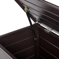 Leen Bakker CAMPALTO - Kussenbox - Donkerbruin - 123 x 60 cm - Aluminium Discount