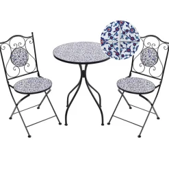 Beliani CAMPRENA - Balkonset - Zwart - Metaal Best