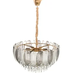 Leen Bakker CANAGUA - Kroonluchter - Messing/Transparant - Glas Best