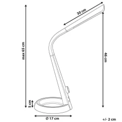 Leen Bakker CANOPUS - Bureaulamp LED - Zwart - Synthetisch materiaal Outlet