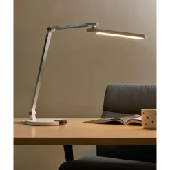 Leen Bakker CAROY - Bureaulamp LED - Wit - Synthetisch materiaal Hot