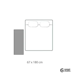 Carpet Studio Ohio Loper - Paars - 67x180cm