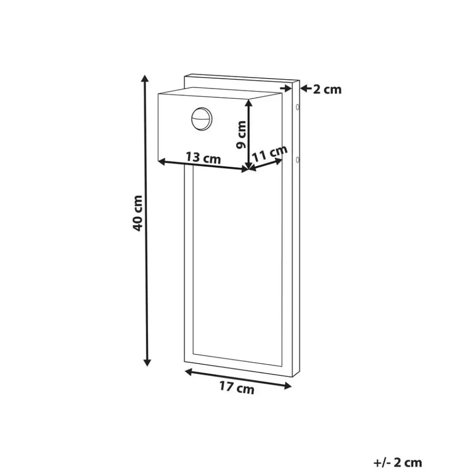 Beliani CARRON - Wandlamp - Zwart - Ijzer Sale