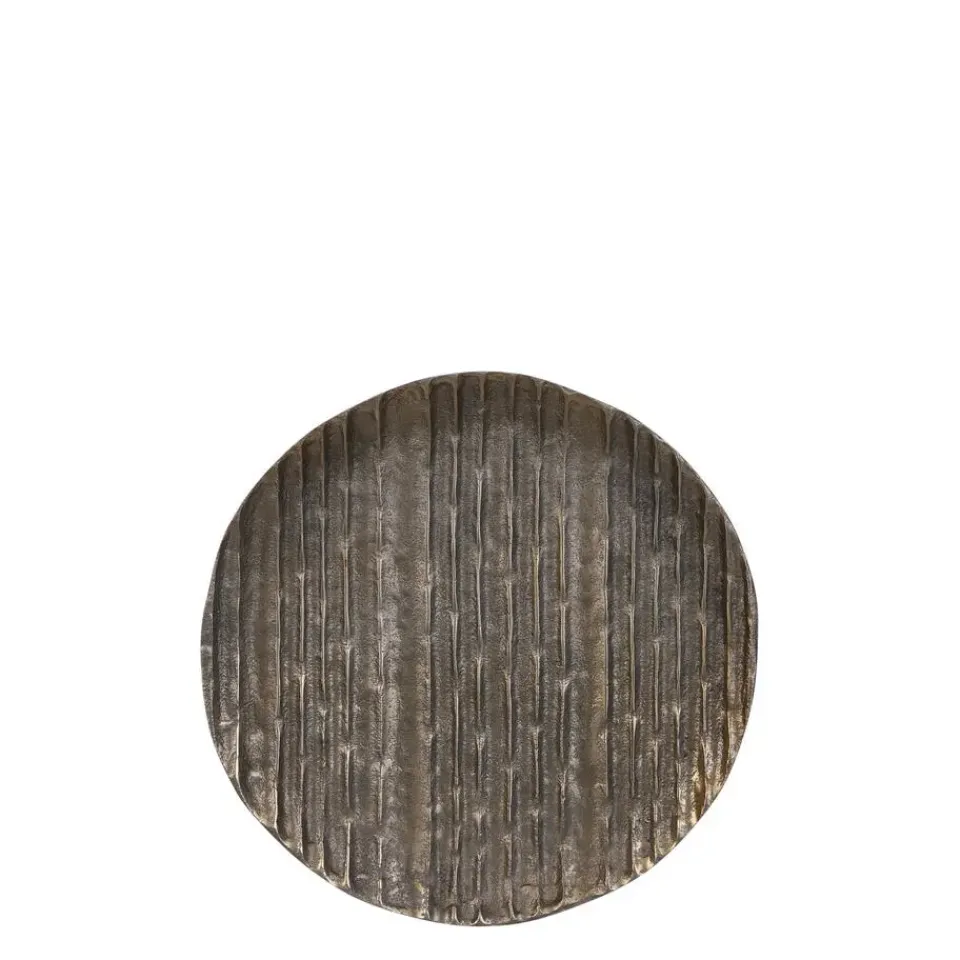 Casa Vivante Calabria Decoratie Bord Ø27 cm donkergoud Sale