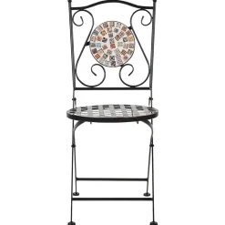 Beliani CASARIO - Tuinstoel set van 2 - Zwart - Metaal New