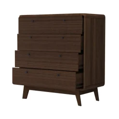 Loft24 Cassie - Commode met 4 laden in walnoot spaanplaat Best