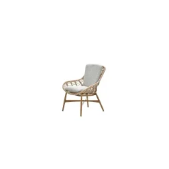 Garden Impressions Castello lounge fauteuil - light teak look - natural rotan-merino sand Discount
