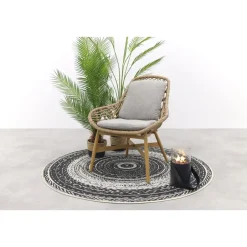 Garden Impressions Castello lounge fauteuil - light teak look - natural rotan-merino sand Discount