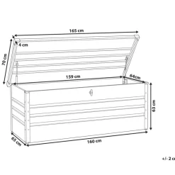 Leen Bakker CEBROSA - Kussenbox - Blauw - 600 l - Staal Clearance