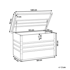Leen Bakker CEBROSA - Kussenbox - Blauw - 300 l - Staal Discount