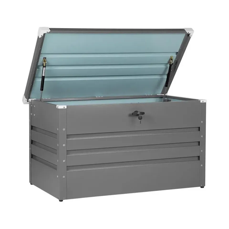 Beliani CEBROSA S - Kussenbox - Grijs - Staal Hot