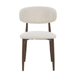 Furnihaus Celia Eetkamerstoelen Set van 4 Beige Walnoot Best