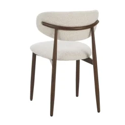 Furnihaus Celia Eetkamerstoelen Set van 4 Beige Walnoot Best