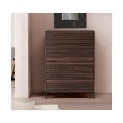 Loft24 Celine - Commode met 4 laden in walnoot spaanplaat Sale