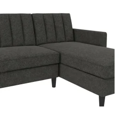 Dorel Home Celine - 3-zits hoekslaapbank in antraciet stof Best