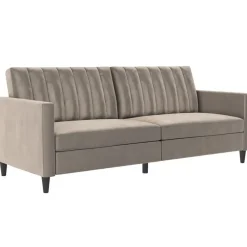 Dorel Home Celine - 3-zits slaapbank in taupe fluweel Best