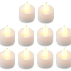 Cepewa Kaarsen - LED - 10 st - 3,5 cm - met afstandsbediening Best