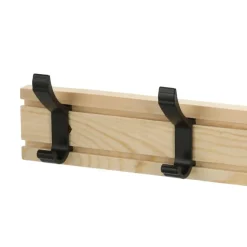 Cepewa Kapstok rek wand/muur - lichtbruin - 5 ophanghaken - 50 cm Sale