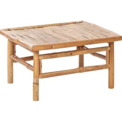 Beliani CERRETO - Loungeset 5-zits met salontafel - Wit - Bamboehout Best