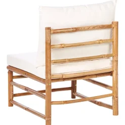 Beliani CERRETO - Loungeset 5-zits met salontafel - Wit - Bamboehout Best