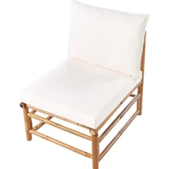 Beliani CERRETO - Loungeset 5-zits met salontafel - Wit - Bamboehout Best