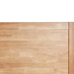 Beliani CHAMPAGNAT - Tweepersoonsbed - Lichtbruin - 140 x 200 cm - Rubberhout Best