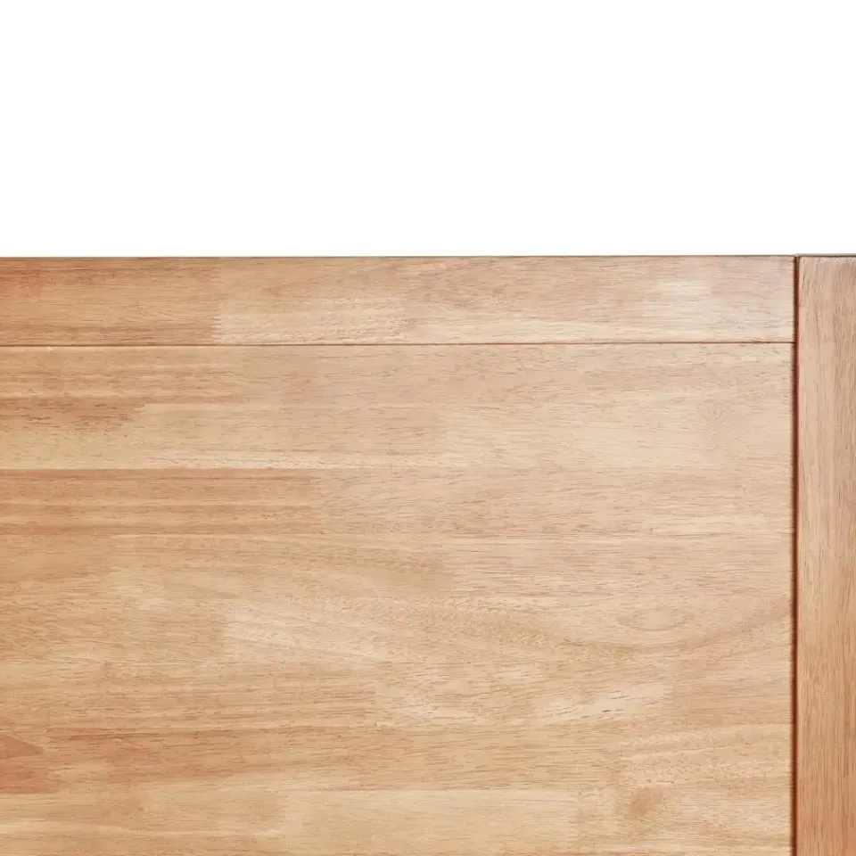 Beliani CHAMPAGNAT - Tweepersoonsbed - Lichtbruin - 140 x 200 cm - Rubberhout Best