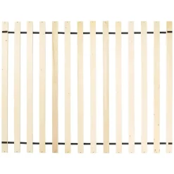 Beliani CHAMPAGNAT - Tweepersoonsbed - Lichtbruin - 140 x 200 cm - Rubberhout Best