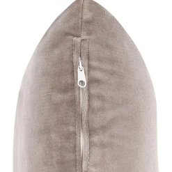 Beliani CHAUMONT - Chaise longue - Taupe - Rechterzijde - Fluweel