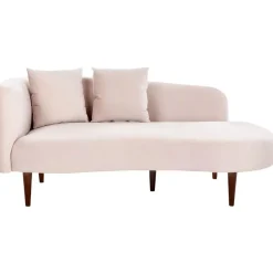 Beliani CHAUMONT - Chaise longue - Roze - Rechterzijde - Fluweel Discount