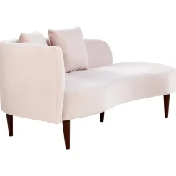 Beliani CHAUMONT - Chaise longue - Roze - Rechterzijde - Fluweel Discount