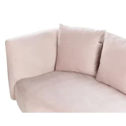 Beliani CHAUMONT - Chaise longue - Roze - Rechterzijde - Fluweel Discount