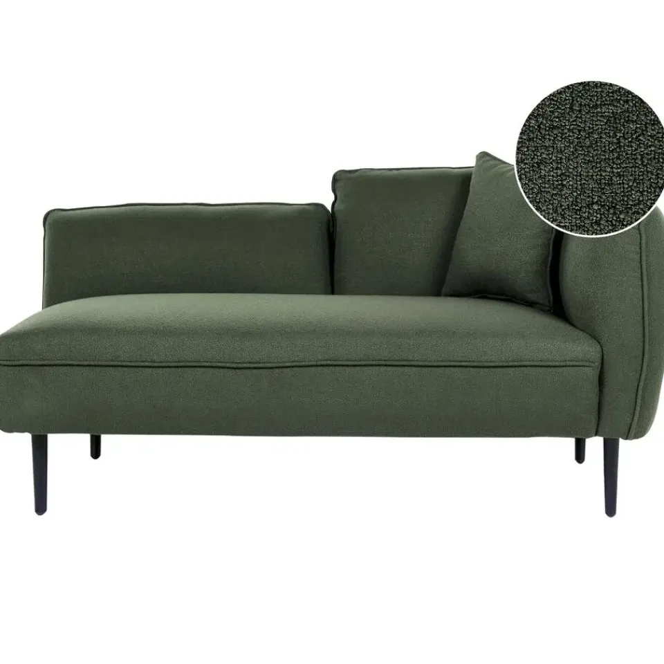 Beliani CHEVANNES - Chaise longue - Groen - Polyester Outlet