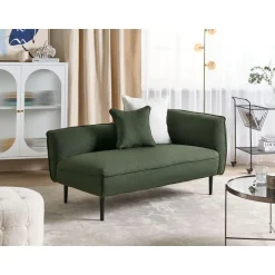 Beliani CHEVANNES - Chaise longue - Groen - Polyester Outlet