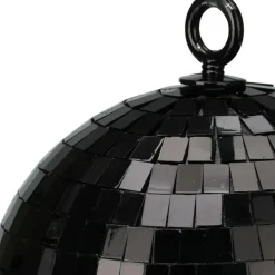 Christmas Decoration kerstbal - disco - 1x - zwart - 18 cm Discount