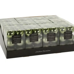 Christmas Decoration Kerstballen - 12st - kunststof - groen - 6 cm Clearance