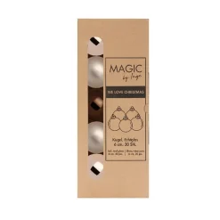 Inge-glas Christmas Goods Kerstballen - 20x stuks - bruin - glas - 6 cm Clearance