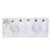 Inge-glas Christmas goods Kersthangers - 6x - dennenappels - wit - 9 cm Discount