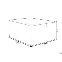 Beliani CHUVA - Beschermhoes wicker lounge XXL - Blauw - Polyester Online