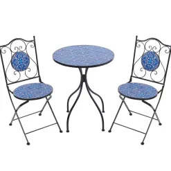 Beliani CIGILIANO - Balkonset - Zwart - Metaal Outlet